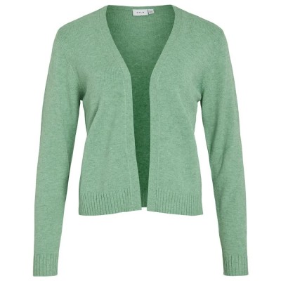 жилетка,дамски,пуловери,дамски,плетени,дрехи,vila,ril,short,cardigan,winter,green,melange,(green)