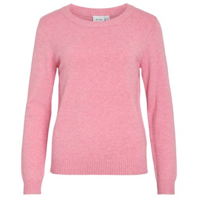 блуза,дамски,пуловери,дамски,плетени,дрехи,vila,ril,sweater,sangria,sunset,melange,(pink)