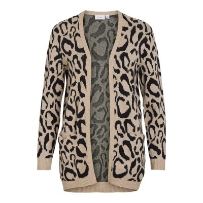 жилетка,дамски,пуловери,дамски,плетени,дрехи,vila,tif,open,cardigan,natural,melange,jacquard,leo