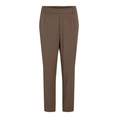 панталони,дамски,панталони,vila,varone,slim,fit,high,waist,pants,falcon,(brown)