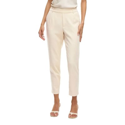 панталони,дамски,панталони,vila,varone,slim,fit,high,waist,pants,sandshell,(beige)
