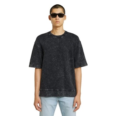 риза,с,къс,ръкав,мъжки,пуловери,g,star,acid,wash,loose,short,sleeve,sweatshirt,acid,dark,black,(black)