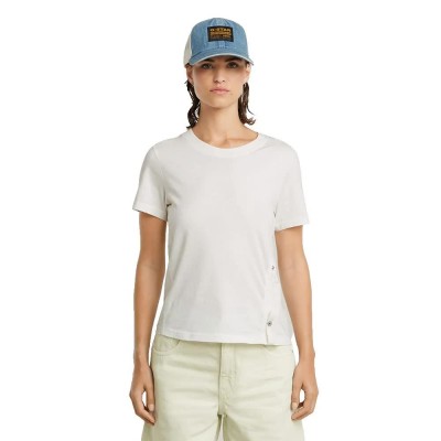 тениска,дамски,тениски,g,star,adjustble,slim,short,sleeve,t,shirt,white,(light,chalk)