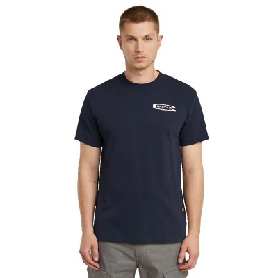 тениска,мъжки,тениски,g,star,back,arch,short,sleeve,t,shirt,blue,(salute)