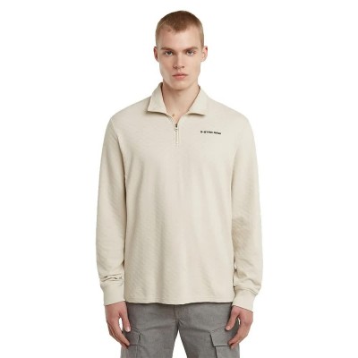 блуза,мъжки,пуловери,g,star,checquard,tweeter,half,zip,sweatshirt,beige