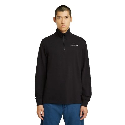 блуза,мъжки,пуловери,g,star,checquard,tweeter,half,zip,sweatshirt,dark,black,(black)