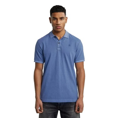мъжки,блузи,с,яка,g,star,dunda,overdyed,slim,short,sleeve,polo,dutch,blue,gd,(blue)