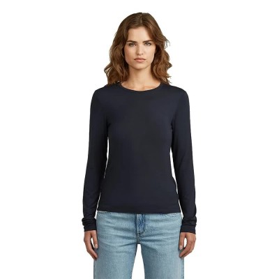 тениска,дамски,тениски,g,star,open,back,long,sleeve,t,shirt,blue,(light,chalk)