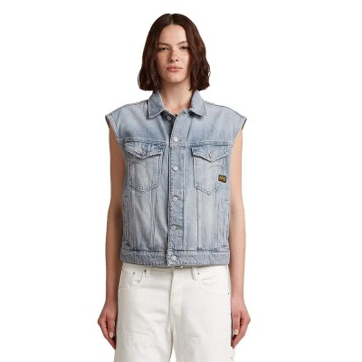 потник,дамски,потници,g,star,relaxed,denim,vest,blue