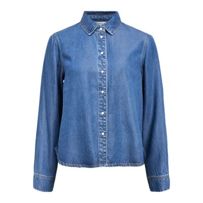 риза,с,дълъг,ръкав,дамски,блузи,дамски,ризи,object,frame,long,sleeve,shirt,medium,blue,denim,(blue)