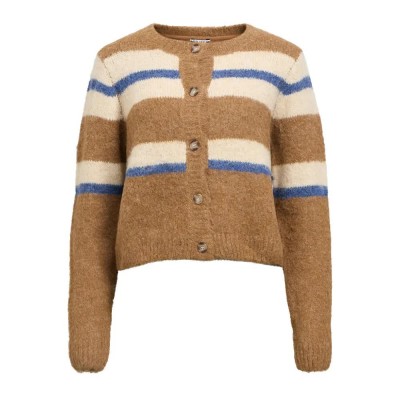 жилетка,дамски,пуловери,дамски,плетени,дрехи,object,galia,re,cardigan,tannin,melange,w.,white,dark,denim