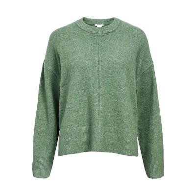 блуза,дамски,пуловери,дамски,плетени,дрехи,object,juno,sweater,laurel,wreath,melange,(green)