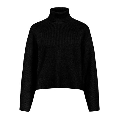 блуза,дамски,пуловери,дамски,плетени,дрехи,object,viola,roll,high,neck,sweater,black