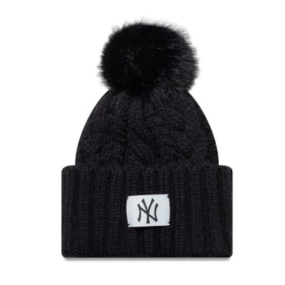 юношеска,шапка,всички,шапки,new,era,mlb,chyt,cable,new,york,yankees,youth,junior,beanie,black