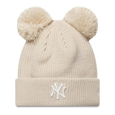 шапка,всички,шапки,new,era,mlb,double,pom,new,york,yankees,beanie,light,beige