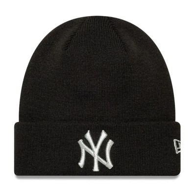 шапка,всички,шапки,new,era,mlb,metallic,new,york,yankees,beanie,black,(black)