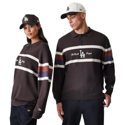 мъжки,блузи,с,яка,new,era,mlb,rugby,la,dodgers,long,sleeve,polo,brown,(med,brown)