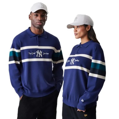 мъжки,блузи,с,яка,new,era,mlb,rugby,new,york,yankees,long,sleeve,polo,blue,(navy)