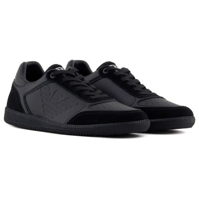 маратонки,мъжки,маратонки,ea7,emporio,armani,7x000405,af19826,trainers,triple,black,white,(black)