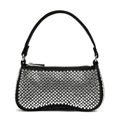 чанта,за,през,рамо,всички,чанти,jw,pei,eva,artificial,crystal,shoulder,bag,black,(black)