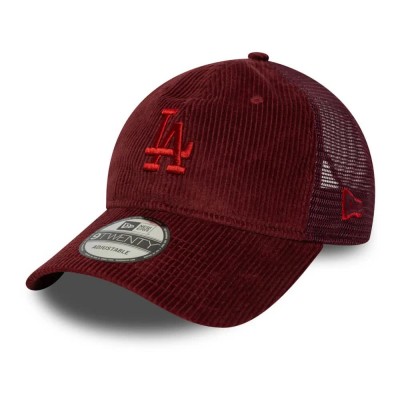 шапка,всички,шапки,new,era,cord,9twenty,los,angeles,dodgers,trucker,cap,red,(dark,red)