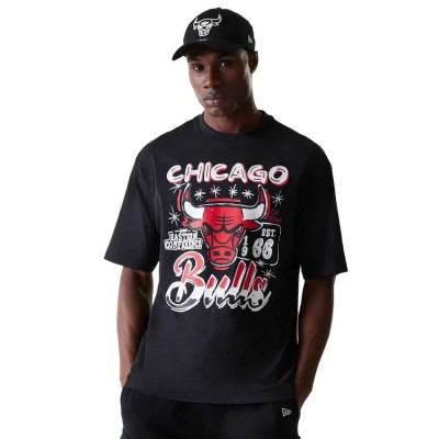 тениска,мъжки,тениски,new,era,nba,graphic,oversized,chicago,bulls,short,sleeve,t,shirt,black,(black)