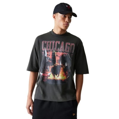 тениска,мъжки,тениски,new,era,nba,washed,graphic,chicago,bulls,short,sleeve,t,shirt,grey
