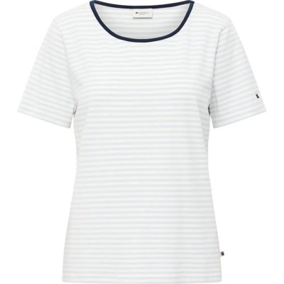 тениска,дамски,тениски,redgreen,cecilie,short,sleeve,t,shirt,blue,pastel,stripe,(white)