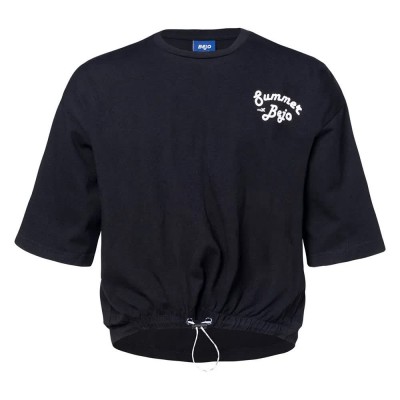 юношеска,тениска,мъжки,тениски,дамски,тениски,bejo,sporty,junior,short,sleeve,t,shirt,black,(black)