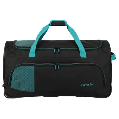 сак,сакове,travelite,basics,fresh,wheeled,duffle,bag,black,(black,petrol)