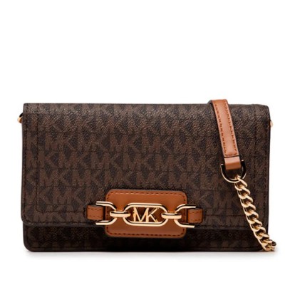 чанти,за,през,рамо,michael,kors,heather,sm,crossbody,brown