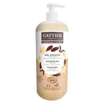 хигиена,тяло,cattier,aloe,vera,vanilla,tonka,1l,shower,gel,clear