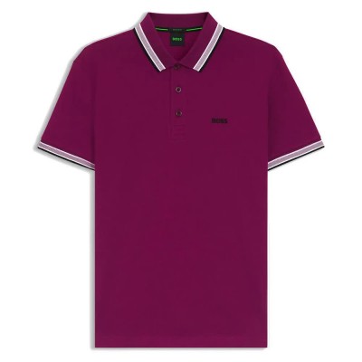 мъжки,блузи,с,яка,boss,paddy,short,sleeve,polo,purple,pink,(bright,pink)