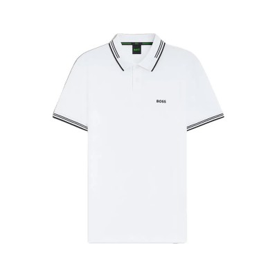 дамски,блузи,с,яка,мъжки,блузи,с,яка,boss,paul,short,sleeve,polo,white,(natural)