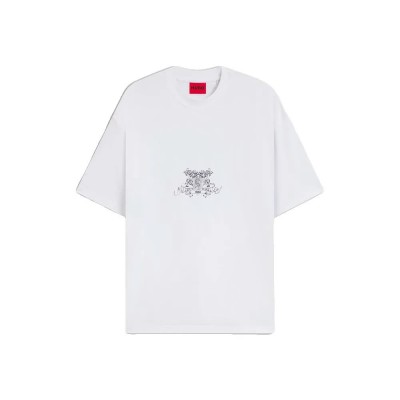 тениска,мъжки,тениски,hugo,duarms,t,shirt,white,(white)
