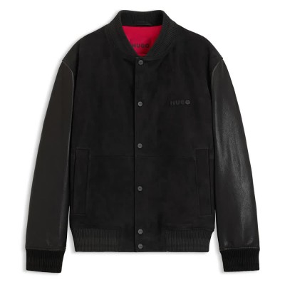 яке,мъжки,якета,hugo,laxe,leather,jacket,black