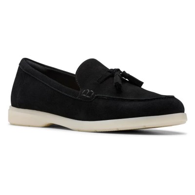 обувки,дамски,обувки,clarks,shoes,narini,edge,loafers,black,(black,suede)