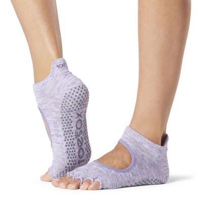 чорапи,мъжки,чорапи,дамски,чорапи,toesox,pilates,grip,bellarina,socks,purple,(heather,purple)
