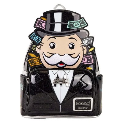 раница,раници,loungefly,mrmonopoly,backpack,black