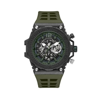 часовник,часовници,guess,exposure,watch,refurbished,green,(green)