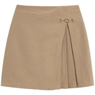 пола,дамски,поли,и,рокли,lily,asymmetric,age,defying,midi,skirt,khaki,(brown)
