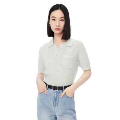 блуза,дамски,пуловери,дамски,плетени,дрехи,lily,business,fashion,alpaca,sweater,light,green,(green,grey)