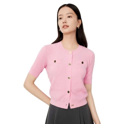 жилетка,дамски,пуловери,дамски,плетени,дрехи,lily,business,fashion,knitted,cardigan,pink