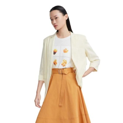 сако,дамски,сака,lily,buttonless,lapel,blazer,fluorescein,yellow,(yellow)