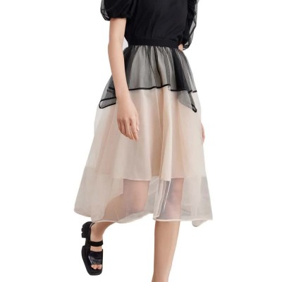 пола,дамски,поли,и,рокли,lily,color,blocked,mesh,bustier,skirt,light,beige,(beige)