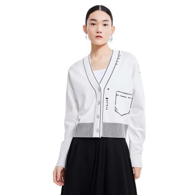 жилетка,дамски,пуловери,дамски,плетени,дрехи,lily,comic,sense,knit,cardigan,white