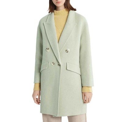 палто,дамски,якета,и,палта,lily,micro,cocoon,wool,coat,light,green,(green)