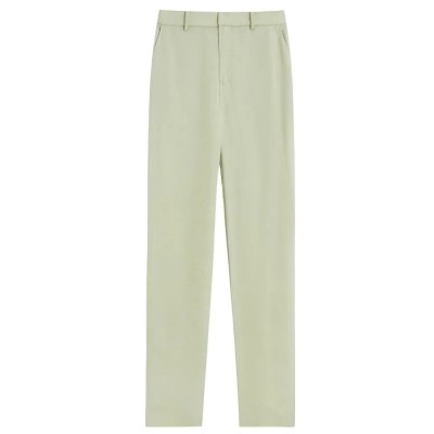 панталони,дамски,панталони,lily,temperament,solid,color,dress,pants,light,green,(green)