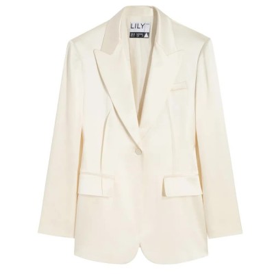 сако,дамски,сака,lily,triacetate,blazer,white,(beige)