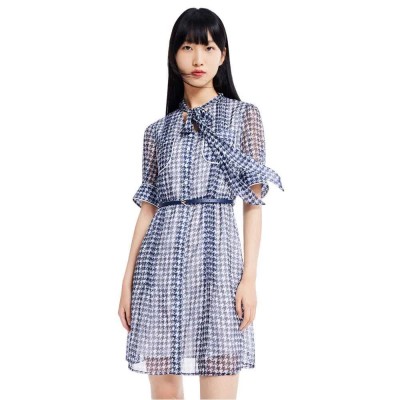 рокля,дамски,поли,и,рокли,lily,vintage,birdcage,short,sleeve,long,dress,blue